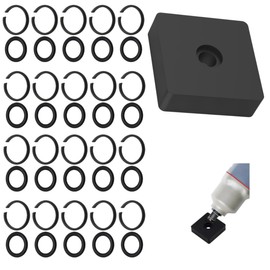 BLOLACDZ (20 Sets 3/8" Impact Retaining Ring Clip Impact Friction Ring with O-Ring for Mmiwauukiiii Electric/Pneumatic Type Impact Wrench, Retainer Ring Anvil Install Tool Included