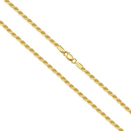 CEKAMA - Cadena de cuerda de plata de ley 925 auténtica para hombres y mujeres, hermosa cadena de eslabones trenzados de corte de diamante, fuerte y afe, 1.0 mm - 4 mm, 16-36 pulgadas, exquisita