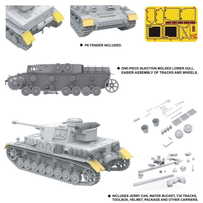 Border Model BT-032 Panzer IV Ausf.G Mid Kharkov 1943 Scale