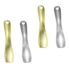 Baluue 4pcs Zinc Alloy Eye Cream and Face Cream Spatulas Portable Makeup Spoons for Easy Application and Mixing Chic Cosmetic Tools Colors