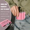YueJieSelected Ladies Genuine Leather Wallet with Key Ring, pink, Modern