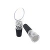 Fackelmann Plug of Wine/Decanter, Plastic, Clear/Black