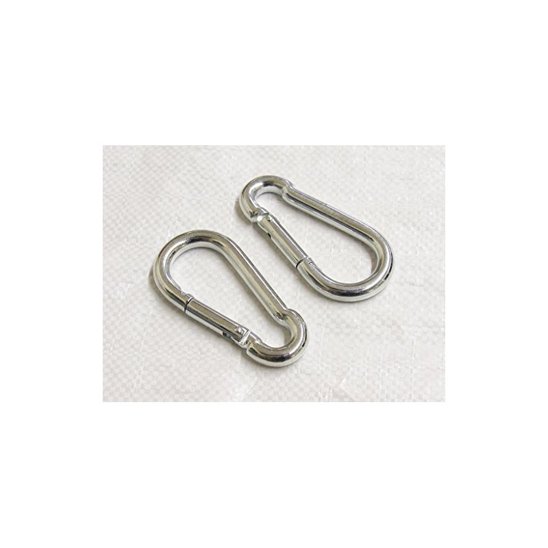 Zinc Plated Carbine Snap Hook 8MM X2 (Marine Gate Rope