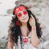 Batiyeer 6 Pcs Hippie Accessories for Women, Boho Peace Sign