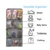 ANZORG Dual Sided Hanging Shoe Organizer for Closet with Rotating