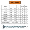 ELOOGAA 65pcs 3/4 inch Galvanized Wood Screws,Wood Screws for Drywall,Phillips