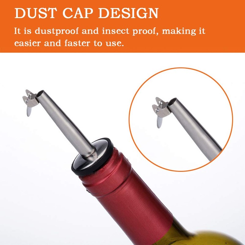 Foccts Pack of 4 Bottle Pourer Nozzle-Spout for Spirits, Spout
