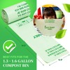 Lucky Family Green Compost Bags for Kitchen Countertop Bin -