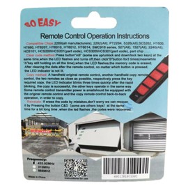 Twins Kit2 Universal Wireless 4-Buttons Cloning Copy Remote Alarms Control Replacement Electric Gate Frequency 433.92MHz for Car Garage Door Rolling Doors Gate Skylight Lock (1234)