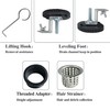 TECFORG 24 Inch Linear Shower Drain Brushed Recatngular Floor Drain,SUS304