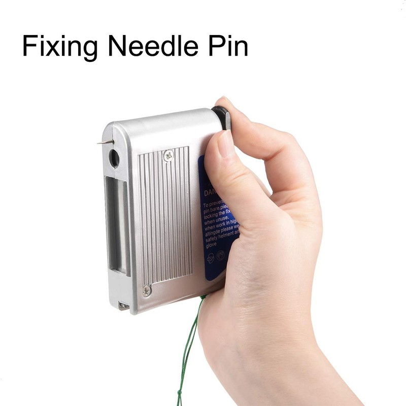 sourcing map Plumb Reel with String Line 6m 400g Hammer