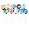 Galaxy Lollipops Planet Designs, Gift Packaged, Watermelon Flavor, Handcrafted in