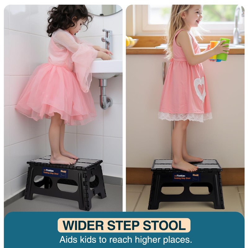 Flottian 9" Folding Step Stool for Adults and Kids 15-Inch