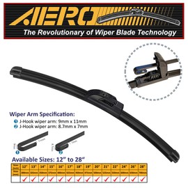 OEM QUALITY 18" AERO Premium All-Season Beam J-Hook Windshield Wiper Blade