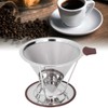 Reusable Coffee Dripper Stainless Steel Silicone Reusable Coffee Filter with