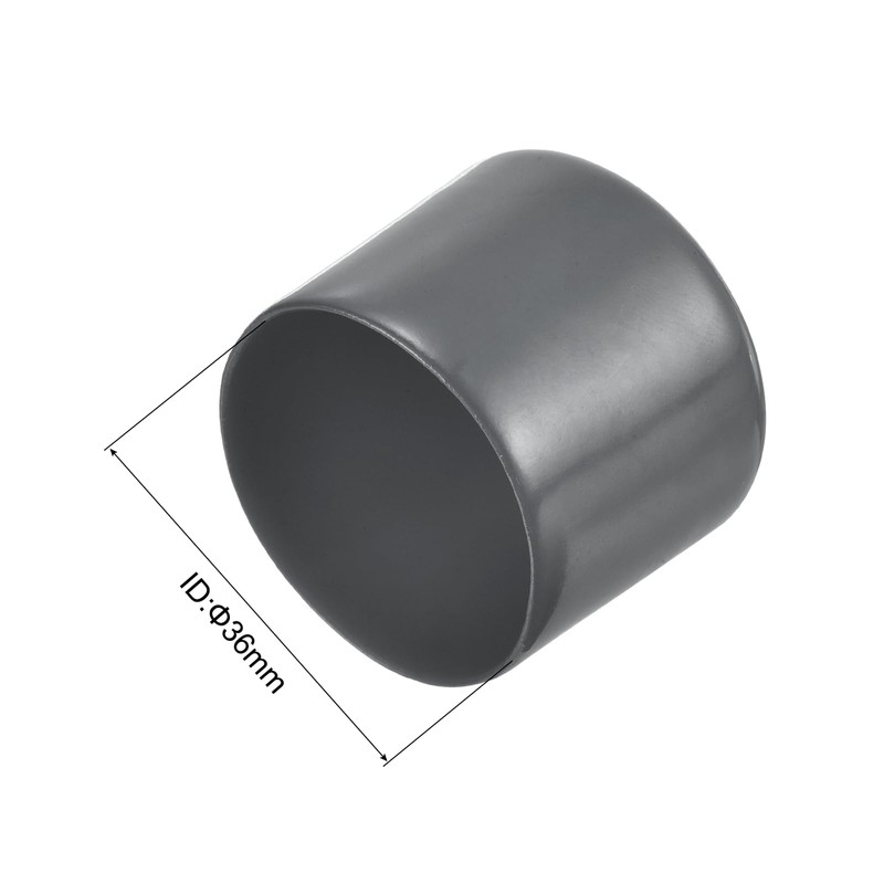 sourcing map 4pcs Rubber End Caps 1 7/16"(36mm) ID Vinyl