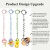 RTMOK Toy Straps for Baby,RTMOK Silicone Setpacifier Clip,Applies to Car
