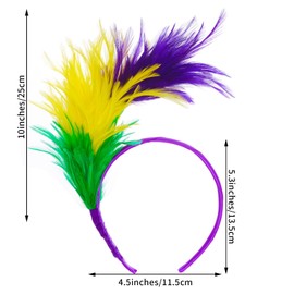 1920s Feathers Fascinator Headband 50s Prom Queen Headpiece for Women Kentucky Derby Cocktail Wedding Tea Party Gatsby