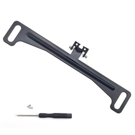 getfay Pack-1 Car Rear View Camera Bracket, Reversing Camera Metal Anti-rust Stable Support Durable Bracket, License Plate Camera Bracket with Installation Tools, Universal for Car Accessory (Black)