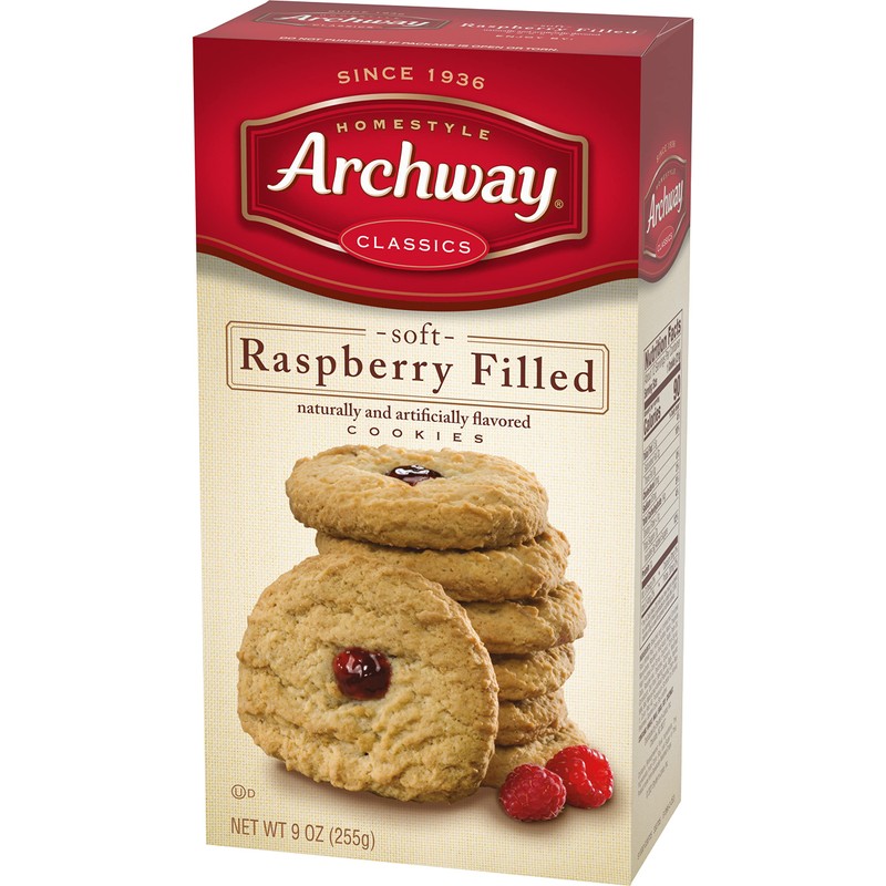Archway Cookies, Raspberry Filled, 9 Oz (Pack of 9)