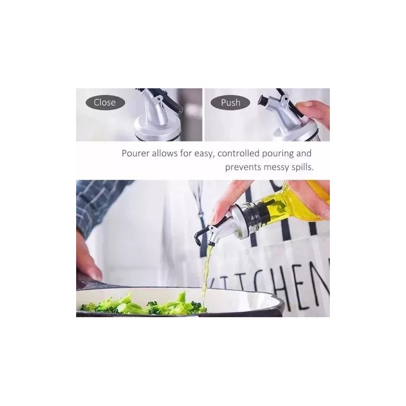 RIVERSOFY 2 Botella Dispensador Aceite Vinagres Vinagreta 500ml