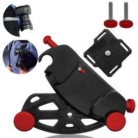 Camera Holder Clip Backpack, Belt Clip Quick Release for SLR Camera, GoPro Insta360 DJI Action Camera
