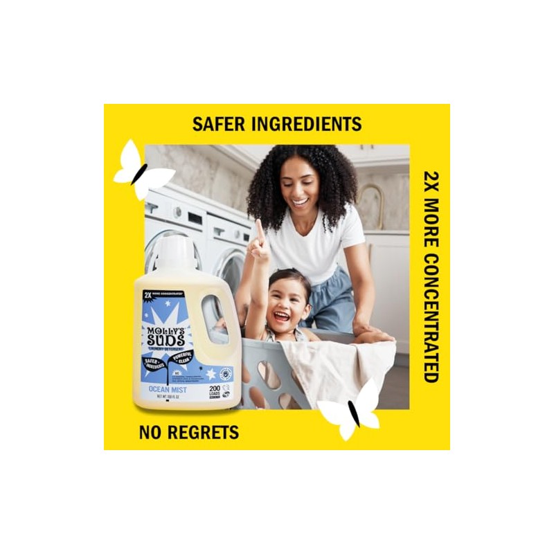 Molly's Suds Liquid Laundry Detergent | Clean Laundry Detergent Soap