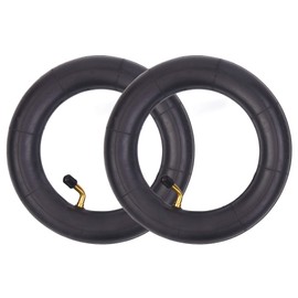 RUHUO Pack of 2 8 x 2.0-5 Inner Tube Angle Valve Stem Isobutylene Isoprene Rubber Children's Bicycle Inner Tube Schrader Valve City Bike