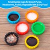 Gecko Feeding Bowls 12Pack Silicone Small Cups Reusable Food Water
