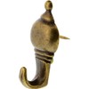 The Hillman Group 122212 Antique Push Pin Hanger Brass Plated,