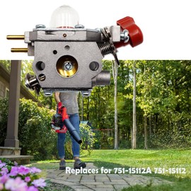 Carburetor Compatible with Craftsman B215 200mpf/430cfm 25cc 2-Cycle Gas Leaf Blower 751-15112A M25B RM430 CMXGAAMA25BL 41AR25BL791 Carb