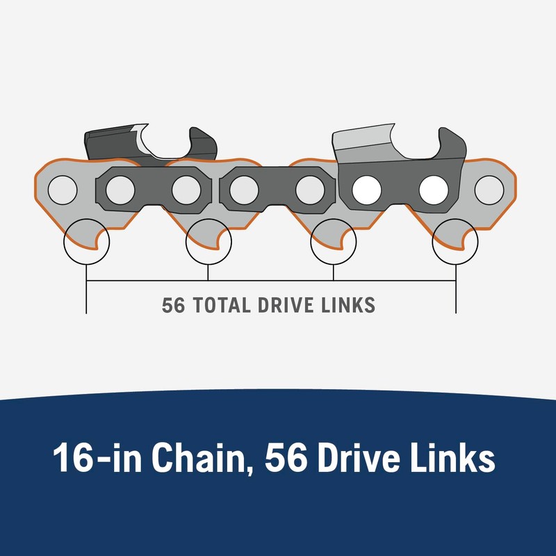 Husqvarna X-Cut S93G 16 Inch Chainsaw Chain, 3/8" Mini Pitch,