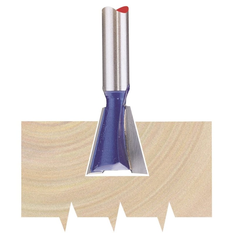 Draper 75346 1/4-inch Dovetail 14mm Diameter Tungsten Carbide Tip Router