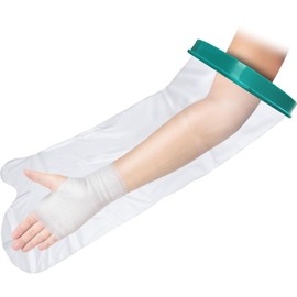 Alzati [Physical The Supervision Reusable] Waterproof Guipure Cover for Arms, Wrists, Bath, Shower, Adult (For Adult Arms)