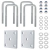 Racewill U Bolt Kit for Boat Trailer Axle Leaf Springs,
