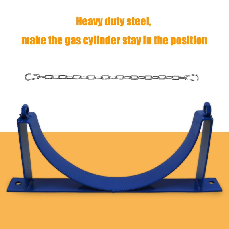 CNQLIS 2Pcs Cylinder Tank Holder, Steel Wall Mounted Bracket for