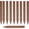 12" Plastic Bender Board Stakes Teak Color Heavy Duty Landscaping