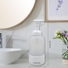 Elcove Glass Soap Dispenser with Foaming Pump for Bathroom, Kitchen,