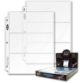 3 slot Coupon Pages for Coupon Organizer Binder (set of 10)