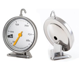 Stainless Steel Oven Thermometer with Hanging Hook Kitchen Tools Precise and Useful 50-280 Degrees Size 90x70x19mm