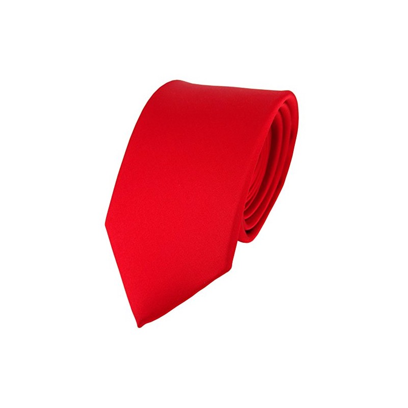TigerTie Fashionable Satin Silk Tie in Various Colours Plain Tie