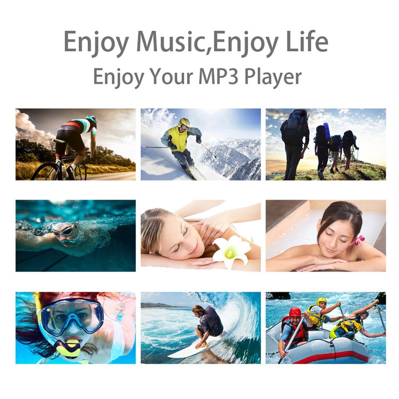IPX8 Water Proof MP3 Player for Swimming, 8GB Underwater Music