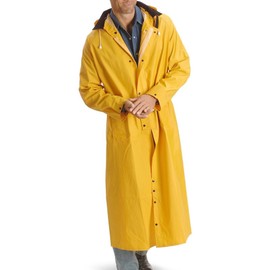 Double-s Men's Saddle Slicker Adult Rain Coat, Yellow, Medium