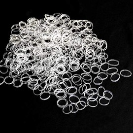 Mini Rubber Bands, 400pcs Clear Elastic Bands, Soft Hair Elastics Ties for Kids, Braids, Wedding Hairstyles and More