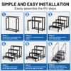 RV Steps Spa Steps with Handrail -4 Step Hot Tub
