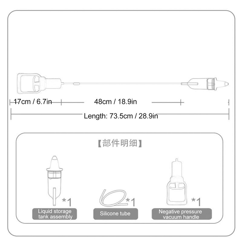 Nose Nasal Aspirator Portable Hand Puller Negative Pressure Manual Infant