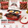 2-in-1 Microwave Egg Cooker & Grill Pan Set, Nonstick Microwave