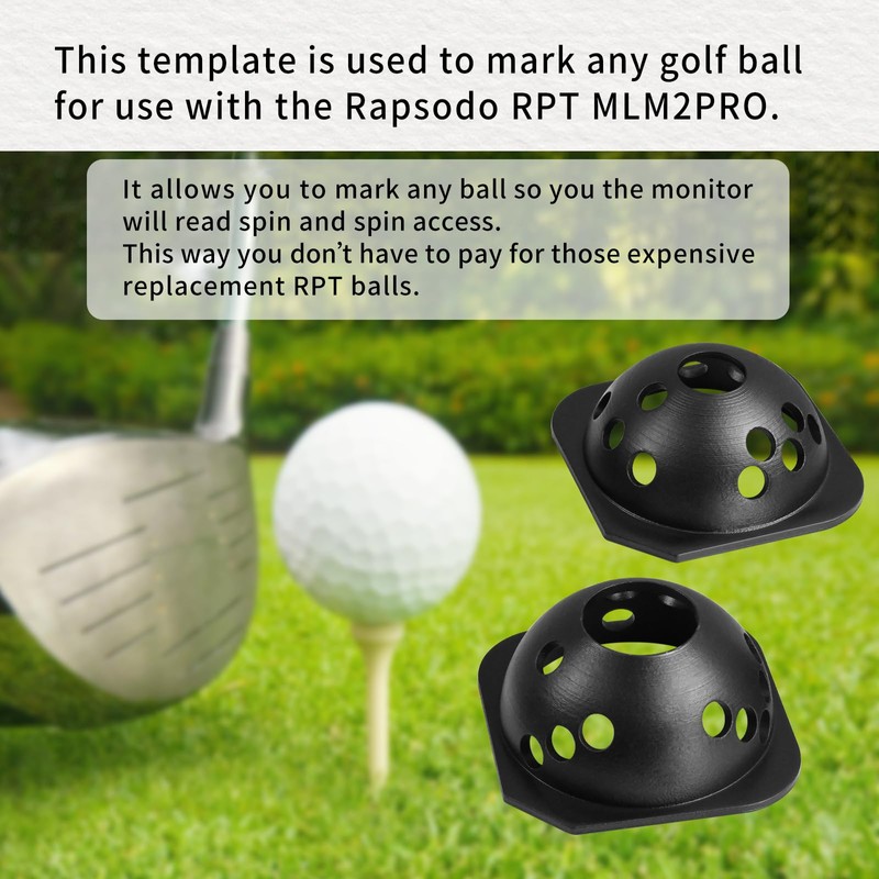 XQK Golf Ball Marking Template for Rapsodo RPT MLM2PRO Launch