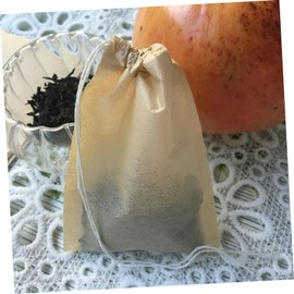 COLLBATH 100PCS Disposable Tea Filter Bags Drawstring Loose Leaf Tea Infuser for Coffee for Home Brewing Travel