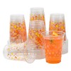 AimFun Daisy Groovy Plastic Cups Pink Orange Flower Party Cups